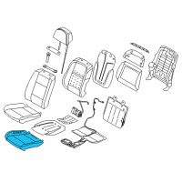 OEM 2018 BMW X6 Foam Section, Comfort Seat, A/C Diagram - 52-10-7-477-599