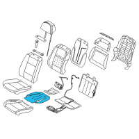 OEM 2015 BMW X5 Heating Element, Comfort Seat, A/C Diagram - 52-10-7-320-375