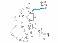 OEM 2021 Toyota RAV4 Cooler Pipe Diagram - G1252-33010