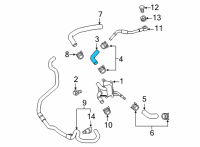 OEM 2021 Toyota RAV4 Oil Cooler Tube Diagram - G1272-06010