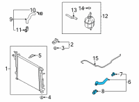 OEM 2021 Hyundai Santa Fe Hose Assembly-Radiator, UPR Diagram - 25414-CL000