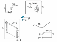 OEM 2022 Kia Sorento Bracket Assembly-RADIATO Diagram - 25333P2000