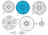 OEM Toyota Corolla Cross Wheel, Alloy Diagram - 42611-0A220