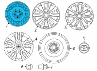 OEM 2022 Toyota Corolla Cross Wheel, Steel Diagram - 42611-0A210
