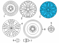 OEM Toyota Corolla Cross Wheel, Alloy Diagram - 42611-0A230