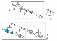 OEM Acura MDX Set, Inboard Joint Co Diagram - 44310-TYA-305