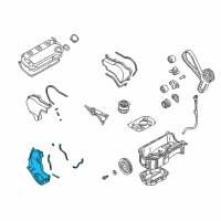 OEM 2005 Chrysler Sebring Cover-Timing Belt Diagram - MD325374