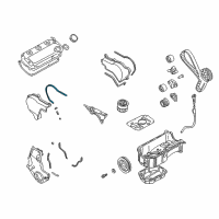 OEM 2004 Chrysler Sebring Gasket-Timing Cover Diagram - MD309028