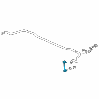 OEM Honda Ridgeline Link, Left Rear Stabilizer Diagram - 52325-T6Z-A01