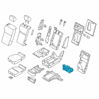 OEM Ford Cup Holder Diagram - BL3Z-1813562-AA