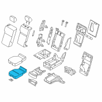 OEM 2009 Ford F-150 Seat Cushion Pad Diagram - 9L3Z-18632A22-B