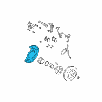 OEM Toyota Highlander Dust Shield Diagram - 47781-0E010