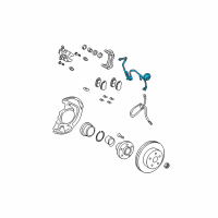 OEM 2008 Lexus RX400h Sensor, Speed, Front LH Diagram - 89543-48030