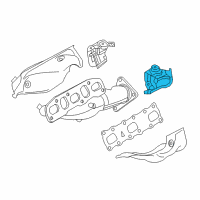 OEM 2016 Nissan 370Z Cover-Manifold Front RH Diagram - 16590-1PM3B