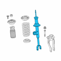 OEM 2018 BMW 540i xDrive Front Left Spring Strut Diagram - 31-31-6-875-923