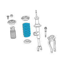 OEM 2020 BMW 540i xDrive FRONT COIL SPRING Diagram - 31-33-6-879-739