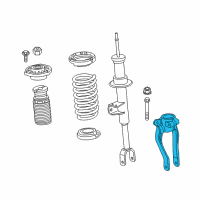 OEM 2022 BMW M550i xDrive Right Strut Bracket Spring Diagram - 31-12-6-861-200