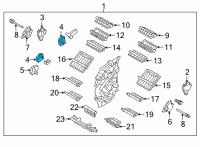 OEM Hyundai Genesis Door Actuator Diagram - 97226-B1000