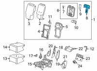 OEM Chevrolet Tray Diagram - 84166725