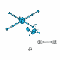 OEM Pontiac Differential Assembly Diagram - 92187413