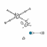 OEM Pontiac GTO Joint Kit, Rear Wheel Drive Shaft Outer Cv Diagram - 92147469