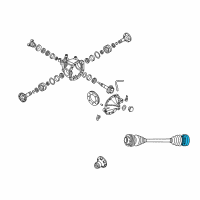 OEM 2005 Pontiac GTO Joint Kit, Rear Wheel Drive Shaft Inner Cv Diagram - 92147468