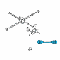 OEM 2005 Pontiac GTO Axle Shaft Assembly Diagram - 92162976