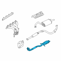 OEM 2001 Chrysler Sebring Front Exhaust Pipe Diagram - MR552251