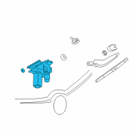 OEM 2013 Buick Enclave Rear Motor Diagram - 25864153