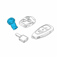 OEM 2013 Ford Fiesta Ignition Immobilizer Module Diagram - 8A6Z-15607-A