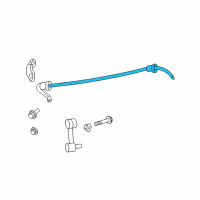 OEM 2012 Ford Fusion Stabilizer Bar Diagram - 9E5Z-5A772-B