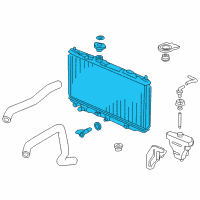 OEM 2005 Honda Accord Radiator (Denso) Diagram - 19010-RCJ-A52