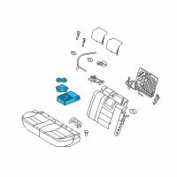 OEM 2012 Lincoln MKZ Armrest Assembly Diagram - AH6Z-5467112-BB