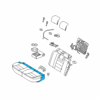 OEM Lincoln MKZ Seat Cushion Pad Diagram - AH6Z-54600A88-A