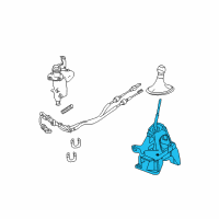 OEM 2008 Ford Escape Gear Shift Assembly Diagram - 9L8Z-7210-A