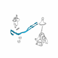 OEM 2011 Ford Escape Shift Control Cable Diagram - 6L8Z-7E395-AA