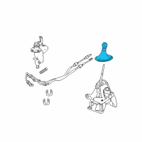 OEM Ford Escape Knob Diagram - 8L8Z-7213-A