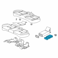 OEM 2016 Acura RLX Holder Assembly, Rear Armrest (Light Orchid) Diagram - 82184-TY2-A01ZD