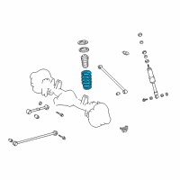 OEM Toyota Land Cruiser Coil Spring Diagram - 48231-6A680