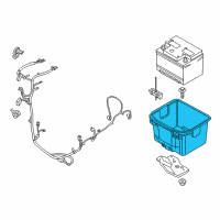 OEM 2020 Ford Mustang Battery Tray Diagram - FR3Z-10732-C