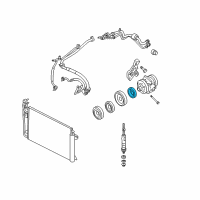 OEM Mercury Milan Clutch Coil Diagram - 7E5Z-19D798-A