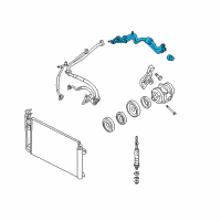 OEM 2007 Ford Fusion Evaporator Tube Diagram - 6E5Z-19835-BA