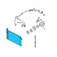 OEM 2012 Lincoln MKZ Condenser Diagram - 9N7Z-19712-A