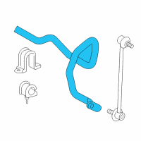 OEM 2010 Toyota Sienna Stabilizer Bar Diagram - 48811-08010