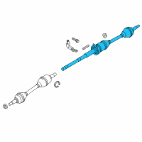 OEM 2014 Ford Taurus Axle Assembly Diagram - CA5Z-3B436-J