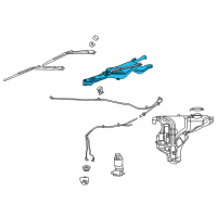 OEM 2009 Chrysler Aspen Motor-Windshield WIPER Diagram - 5135058AD