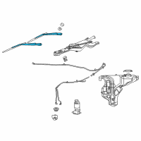 OEM 2008 Dodge Durango WIPER Arm-WIPER Diagram - 5135557AA