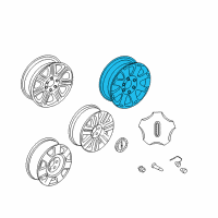 OEM 2008 Lincoln Mark LT Wheel Diagram - 7L3Z-1007-B