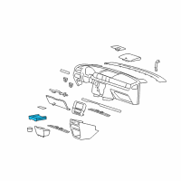 OEM 2004 Mercury Monterey Cup Holder Diagram - 4F2Z-1713562-AAA