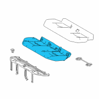 OEM 2018 Toyota Prius Seat Cushion Pad Diagram - 71503-47160